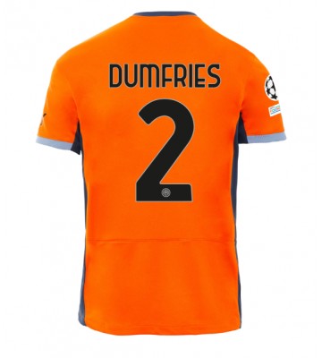 Inter Milan Denzel Dumfries #2 Replika Tredjetrøje 2023-24 Kortærmet